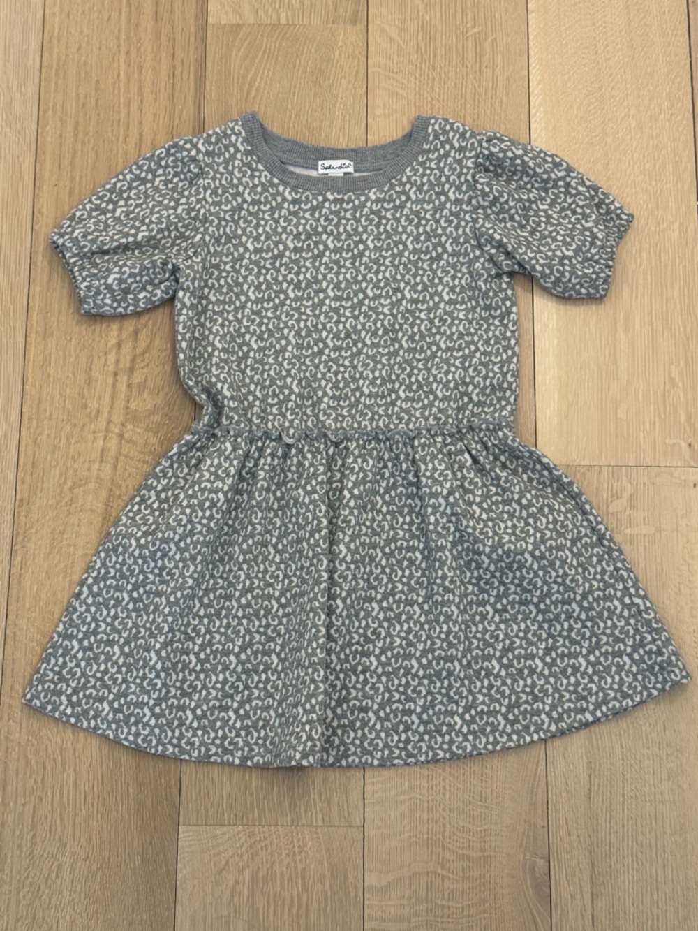 SPLENDID Girls Grey Short Sleeve Dress - Size 6 Years